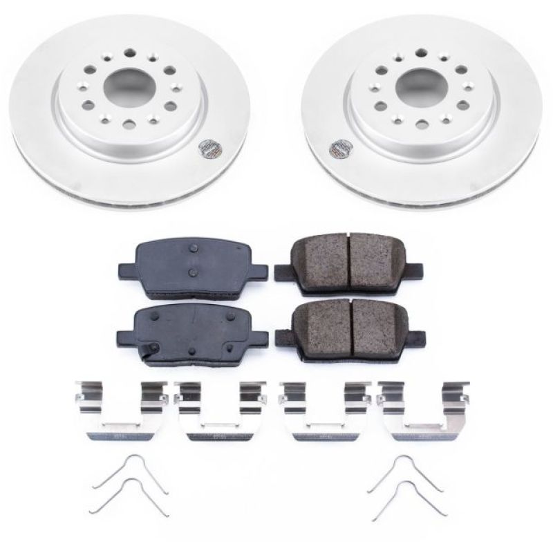Power Stop 18-19 Buick Enclave Rear Z17 Evolution Geomet Coated Brake Kit PowerStop
