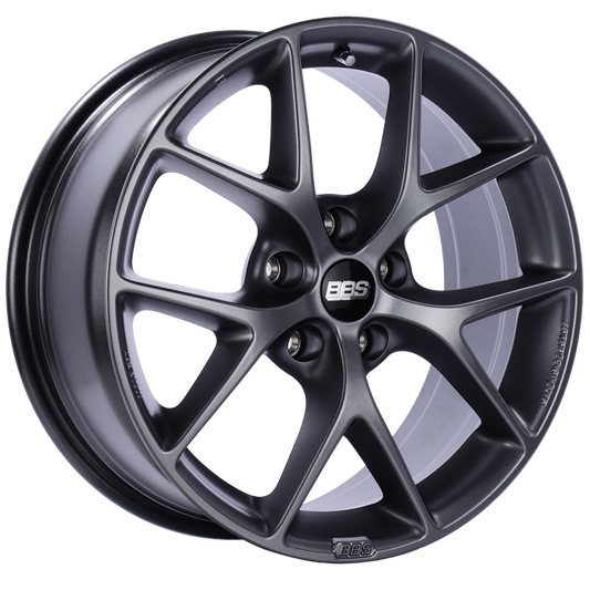 BBS SR 18x8 5x112 ET35 Satin Grey Wheel -82mm PFS/Clip Required - eliteracefab.com