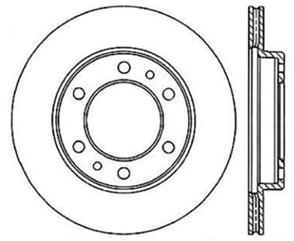 StopTech 81-89 Toyota Land Cruiser Slotted & Drilled Front Rotor Stoptech