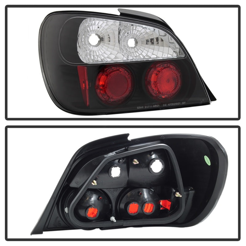 Spyder Subaru Impreza WRX/Sti 02-03 4Dr (Not Fit Wagon)Euro Style Tail Lights Black ALT-YD-SI01-BK - eliteracefab.com