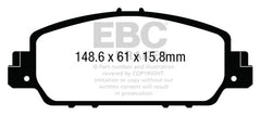 EBC 13+ Honda Accord Coupe 2.4 EX Yellowstuff Front Brake Pads - eliteracefab.com