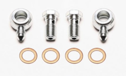 Wilwood Banjo Fitting Kit -3 male to 7/16 Banjo Bolts & Crush Washers (2 qty) Wilwood