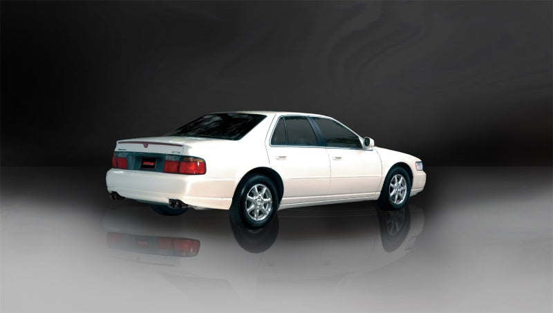 Corsa 98-03 Cadillac Seville 4.6L 2.5in Cat-Back Dual Rear w Twin 35in Black Pro-Series Tips CORSA Performance
