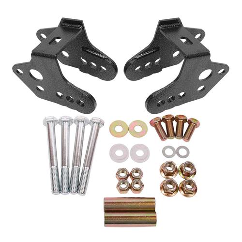 BMR CONTROL ARMS RELOCATION BRACKETS BOLT ON BLACK (79-04 MUSTANG) - eliteracefab.com