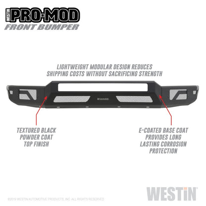 Westin 16-20 Toyota Tacoma Pro-Mod Front Bumper Westin
