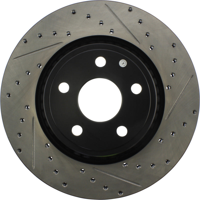 StopTech 11-12 Dodge Durango Sport Drilled & Slotted Front Passenger-Side Brake Rotor Stoptech