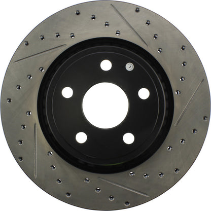 StopTech 11-12 Dodge Durango Sport Drilled & Slotted Front Passenger-Side Brake Rotor Stoptech