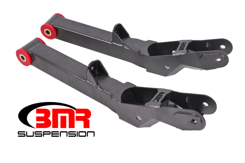 BMR REAR LOWER CONTROL ARMS NON-ADJ POLY BUSHINGS - BLACK (10-15 CAMARO) - eliteracefab.com