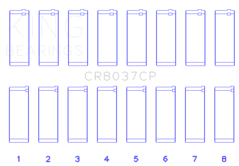 King 01-09 GM Duramax 6.6L A Rod (Size STD) Connecting Rod Bearing Set King Engine Bearings