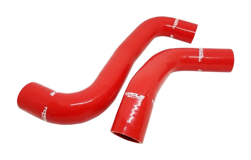 Torque Solution 08-14 Subaru WRX / 08-18 STI / 09-13 Forester XT Silicone Radiator Hose Kit - Red - eliteracefab.com