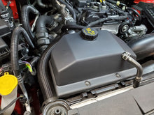 Load image into Gallery viewer, JLT 15-19 Ford Mustang Black Textured Coolant Tank Cover - eliteracefab.com