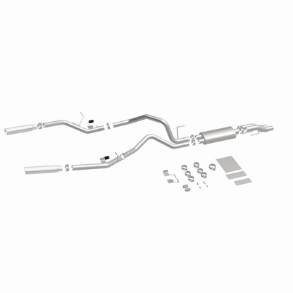 MagnaFlow 11 Ford F-150 3.7L/5.0L/6.2L SS Catback Exhaust Dual Split Rear Exit w/ 3.5in SS Tips Magnaflow
