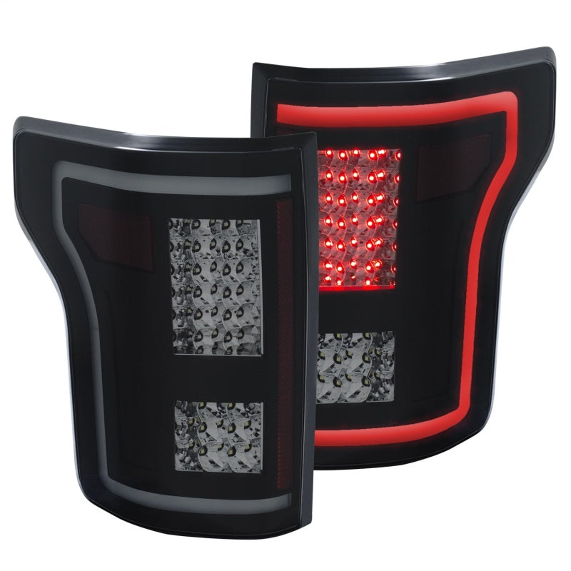 ANZO 2015-2017 Ford F-150 LED Taillights Smoke - eliteracefab.com