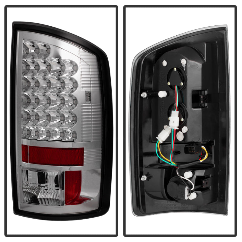 Spyder Dodge Ram 02-06 1500/Ram 2500/3500 03-06 LED Tail Light Chrome ALT-YD-DRAM02-LED-C - eliteracefab.com