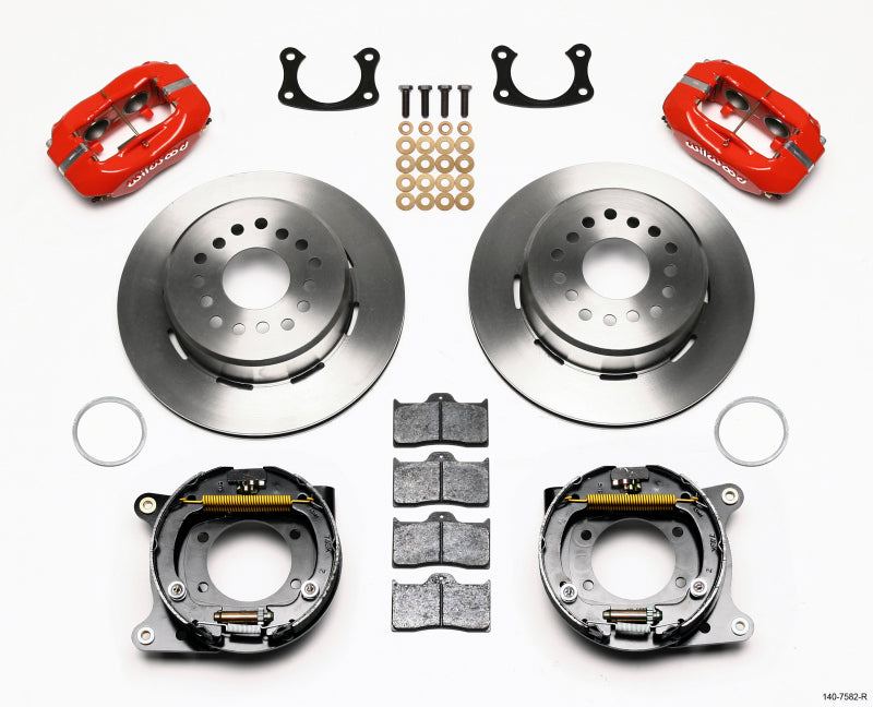 Wilwood Forged Dynalite P/S Park Brake Kit Red New Big Ford 2.36in Offset Wilwood