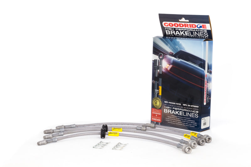 Goodridge 04-13 Mazda 3/Mazdaspeed3 Stainless Steel Brake Lines Kit - eliteracefab.com