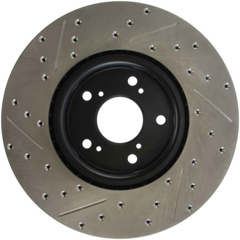 STOPTECH 04-08 ACURA TL (BREMBO CALIBER) SPORTSTOP SLOTTED & DRILLED LEFT FRONT ROTOR, 127.40062L - eliteracefab.com