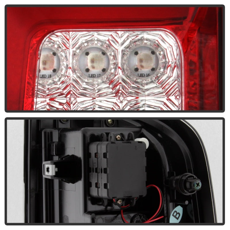 Spyder Chevy Colorado 2015-2017 Light Bar LED Tail Lights - Red Clear ALT-YD-CCO15-LED-RC - eliteracefab.com