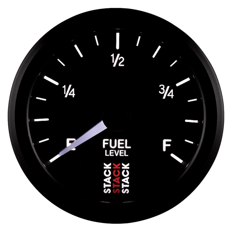 AutoMeter GAUGE; FUEL LEVEL; PRO STEPPER MOTOR; 52MM; BLK; 0-280OHM PROGRAMMABLE - eliteracefab.com