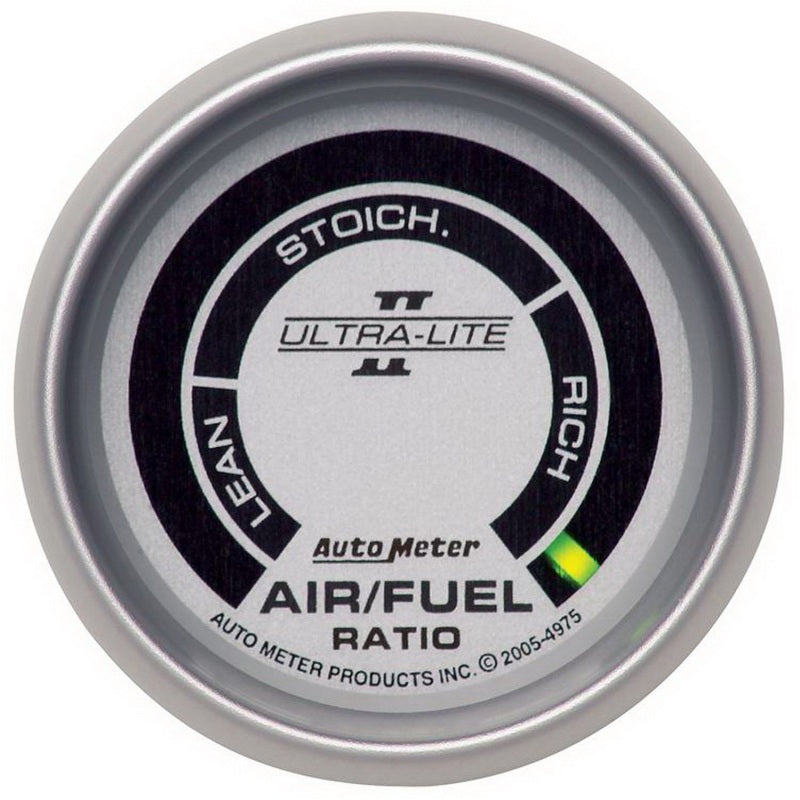 Autometer Ultra-Lite II 2 1/16in Air/Fuel Ratio-Narrowband Lean-Rich LED Array Gauge 4975