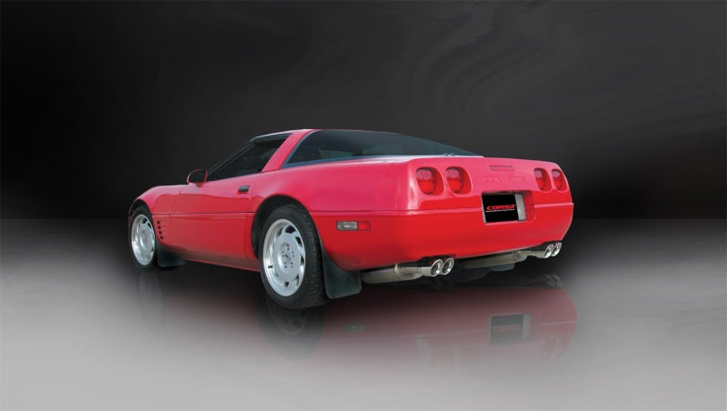Corsa 90-95 Chevrolet Corvette C4 ZR1 5.7L V8 LT5 Polished Sport Cat-Back Exhaust CORSA Performance