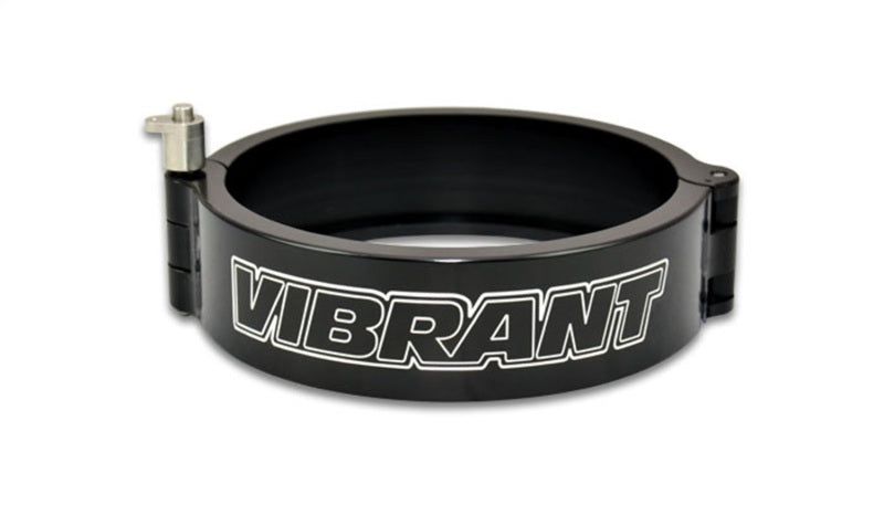 Vibrant 4in HD Quick Release Clamp w/Pin - Anodized Black - eliteracefab.com