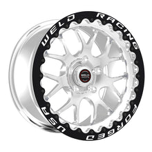 Load image into Gallery viewer, Weld S77 17x11 / 5x4.75 BP / 7.7in. BS Polished Wheel (High Pad) - Black Single Beadlock