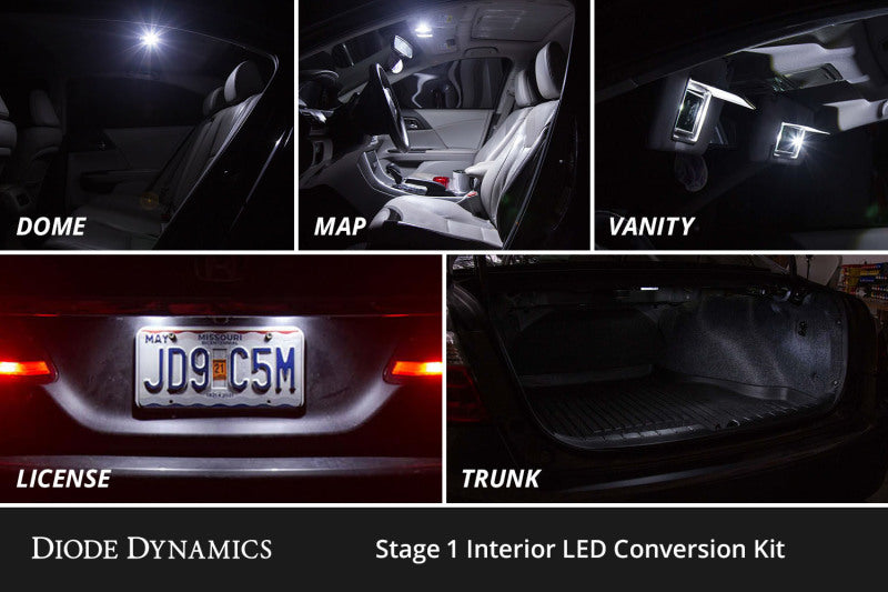 Diode Dynamics 16-22 Toyota Prius Interior LED Kit Cool White Stage 2 Diode Dynamics
