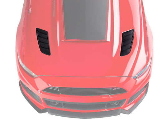 ROUSH 2015-2017 Ford Mustang Black Heat Extractors - eliteracefab.com