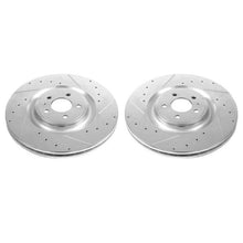 Load image into Gallery viewer, Power Stop 13-14 Ford Mustang Front Evolution Drilled &amp; Slotted Rotors - Pair - eliteracefab.com