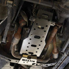Westin/Snyper 07-11 Jeep Wrangler Transmission Pan Skid Plate - Textured Black - eliteracefab.com