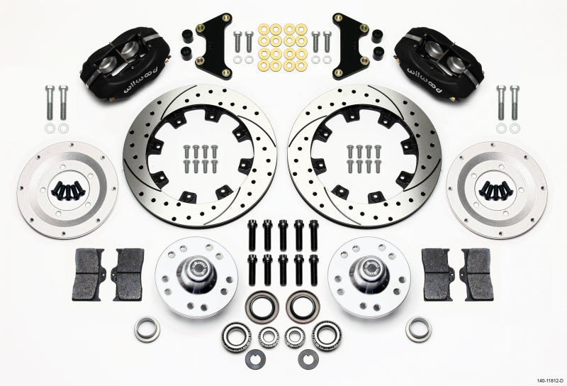 Wilwood Forged Dynalite Front Kit 12.19in Drilled 49-54 Chevy/53-62 Corvette (*Line Kit Needed*) Wilwood