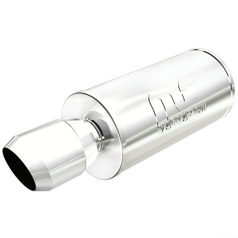 MagnaFlow Muffler W/Tip Mag SS 14X7X7 2.25/4. Magnaflow