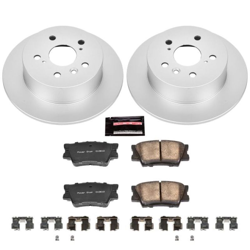 Power Stop 07-12 Lexus ES350 Rear Z17 Evolution Geomet Coated Brake Kit - eliteracefab.com