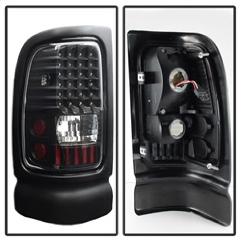 Xtune Dodge Ram 1500 94-01 / Ram 2500/3500 94-02 LED Tail Lights Black ALT-ON-DRAM94-LED-BK - eliteracefab.com