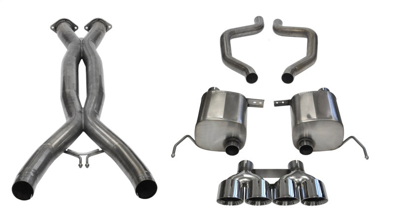 Corsa 2015+ Chevrolet Corvette C7 Z06 2.75in Dual Rear Xtreme Cat-Back Exhaust w/ Quad Polished Tips CORSA Performance