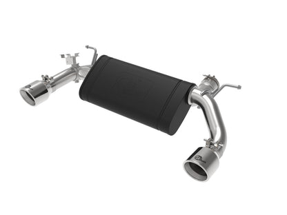 aFe MACHForce XP 3in to 2.5in 304 SS Axle-Back Exhaust w/ Polished Tips 14-16 BMW M235i - eliteracefab.com