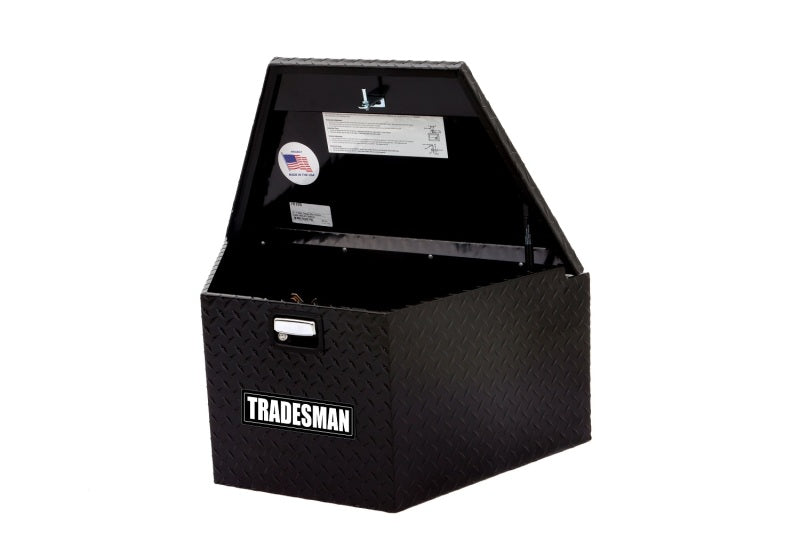 Tradesman Aluminum Trailer Tongue Storage Box (16in.) - Black Tradesman