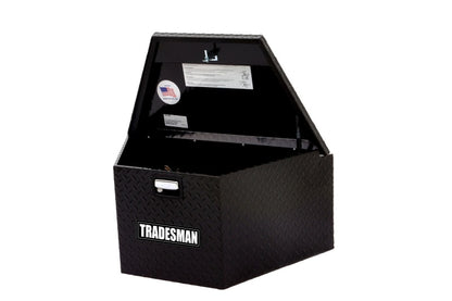 Tradesman Aluminum Trailer Tongue Storage Box (16in.) - Black Tradesman