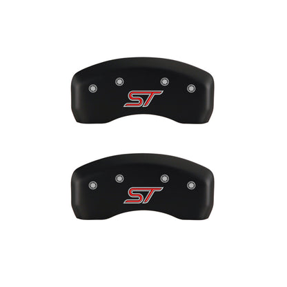 MGP 4 Caliper Covers Engraved Front & Rear ST Red finish silver ch - eliteracefab.com