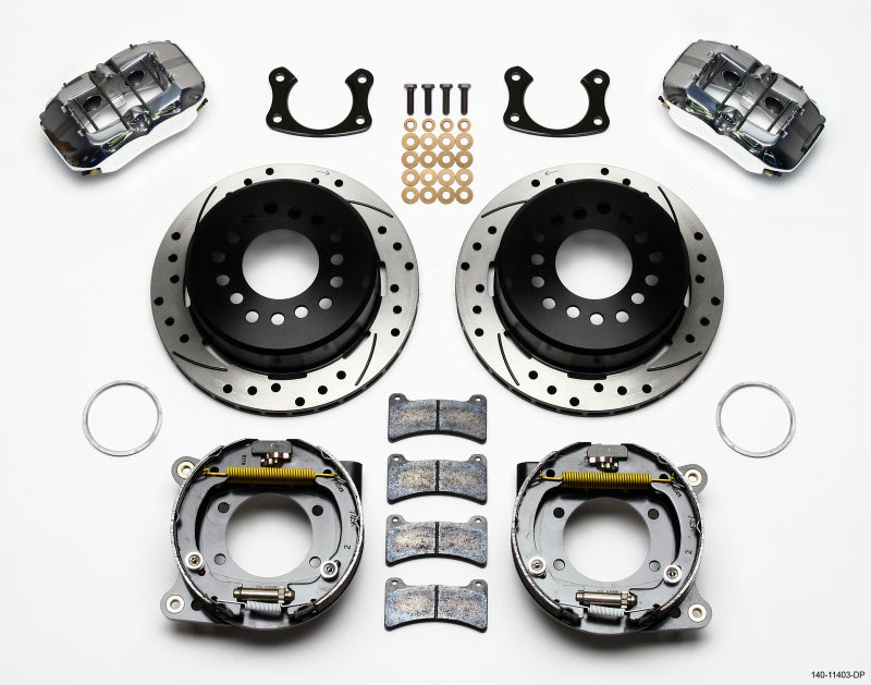 Wilwood Dynapro Low-Profile 11.00in P-Brake Kit Drill-Pol Small Ford 2.50in Offset Wilwood