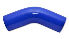 Vibrant 4 Ply Reinforced Silicone Elbow Connector - 3in I.D. - 45 deg. Elbow (BLUE) - eliteracefab.com