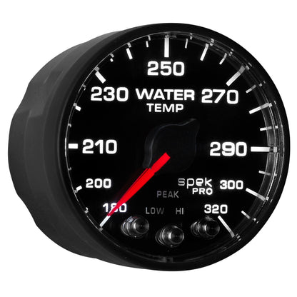 Autometer Spek-Pro - Nascar 2-1/16in Water Temp 180- 320F Bfb Ecu P552328-N1