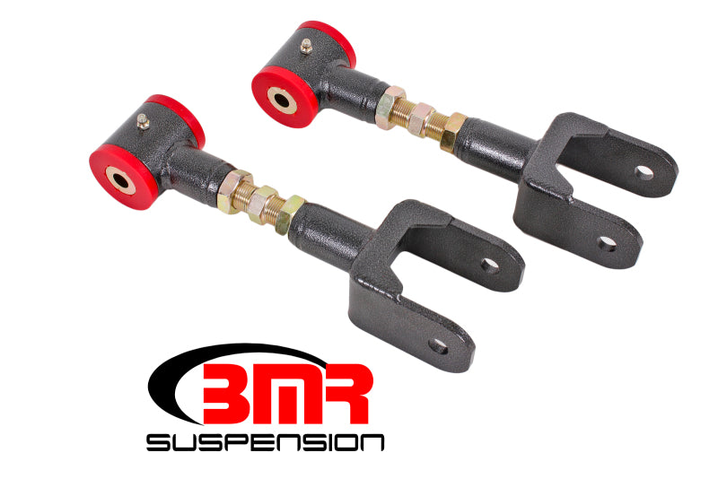 BMR UPPER CONTROL ARMS ON-CAR ADJ POLY BUSHINGS BLACK (79-04 MUSTANG) - eliteracefab.com