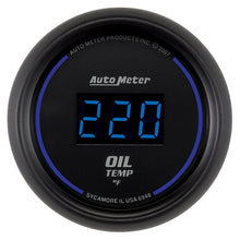 Load image into Gallery viewer, AutoMeter GAUGE; OIL TEMP; 2 1/16in.; 340deg.F; DIGITAL; BLACK DIAL W/BLUE LED - eliteracefab.com