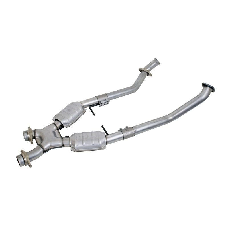 BBK 96-98 Mustang 4.6 GT High Flow X Pipe With Catalytic Converters - 2-1/2 - eliteracefab.com