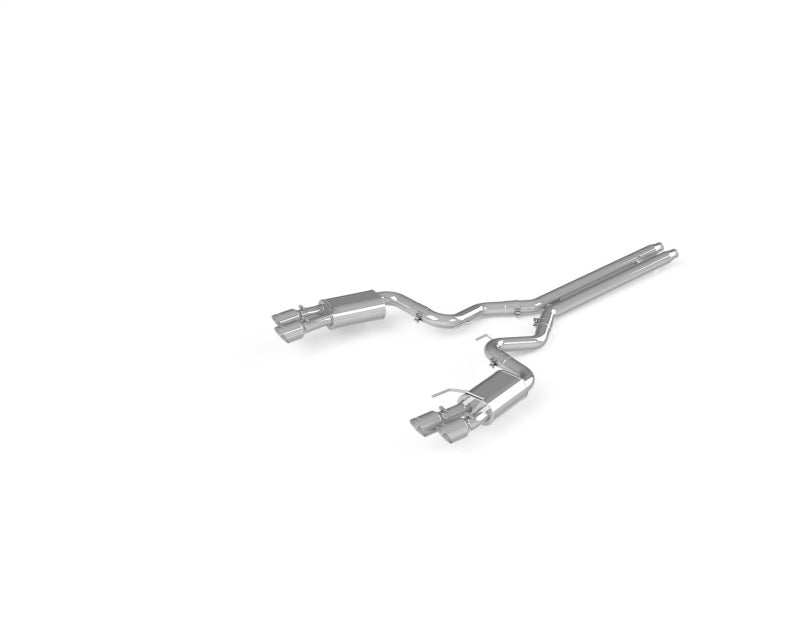 MBRP 18-19 Ford Mustang GT 5.0 3in Dual Split Rear Cat Back w/ Quad 4.0in Dual Wall Tips- T304 - eliteracefab.com