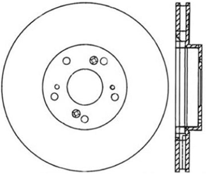StopTech 02-15 Acura RSX / 02-15 Honda Civic Cryo Slotted & Drilled Left Front Rotor Stoptech
