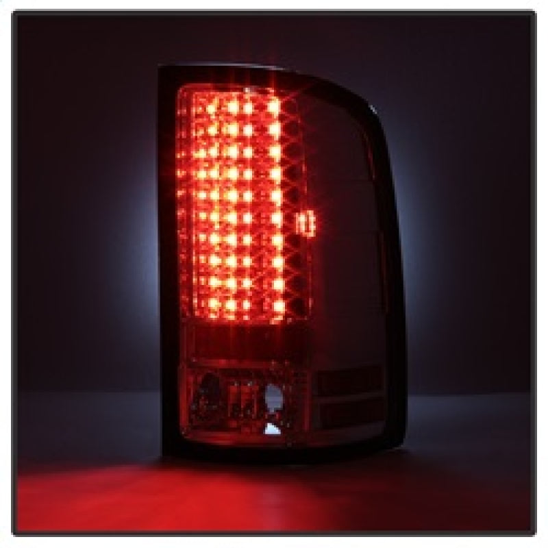 Spyder GMC Sierra 07-13 (Not fit 3500 Dually 4 Rear Wheels)LED Tail Lights Chrome ALT-YD-GS07-LED-C - eliteracefab.com