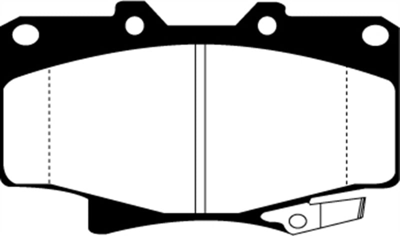 EBC 96-97 Lexus LX450 4.5 Greenstuff Front Brake Pads - eliteracefab.com